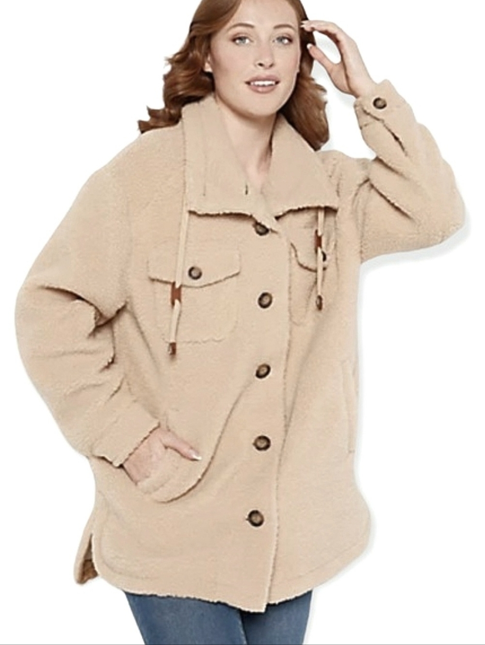 Koolaburra by UGG Relaxed Sherpa Shacket Size S (Oversized)